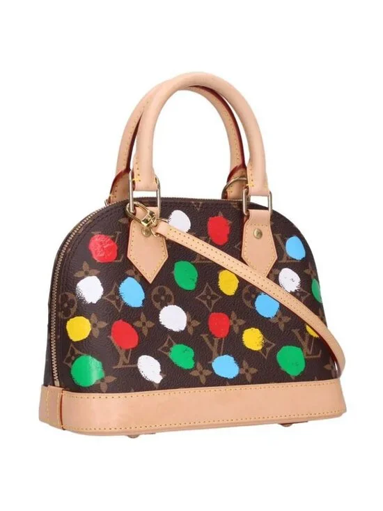 Louis Vuitton Alma BB Paint Dot Monogram Leather Handbag - Picture 1 of 5